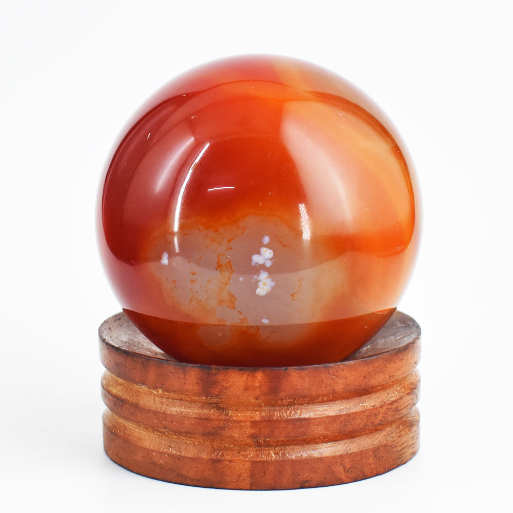 Awesome 1109.0 Cts Genuine Carnelian Crystal Specimen Gemstone Healing Sphere