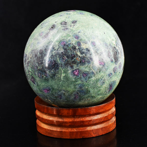 Gorgeous 2609.00 Cts Genuine Pink In Ruby Fuchsite Crystal Specimen Gemstone Sphere