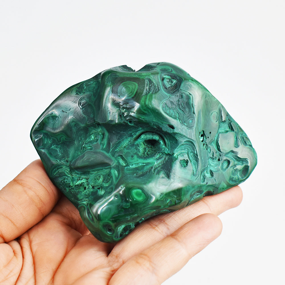 Exclusive 1349.00 Cts Genuine Malachite Free Form Crystal Specimen Healing Gemstone