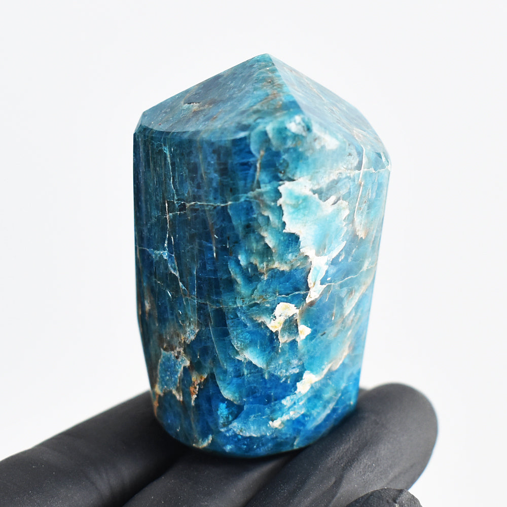 Amazing 584.00 Cts Genuine Apatite Free Form Crystal Specimen Tower Healing Gemstone