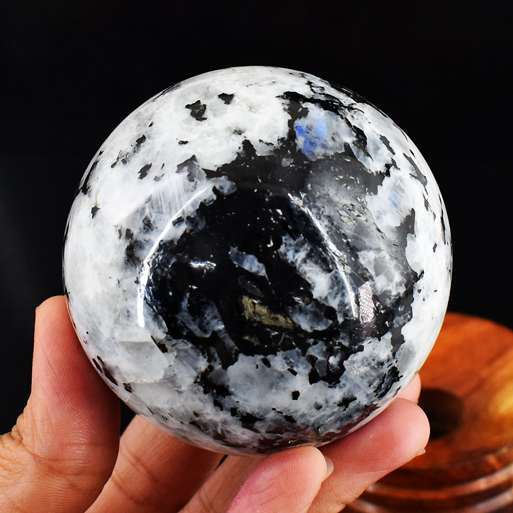 1997.00 Cts Genuine Blue Flash Moonstone Crystal Specimen Healing Gemstone Sphere