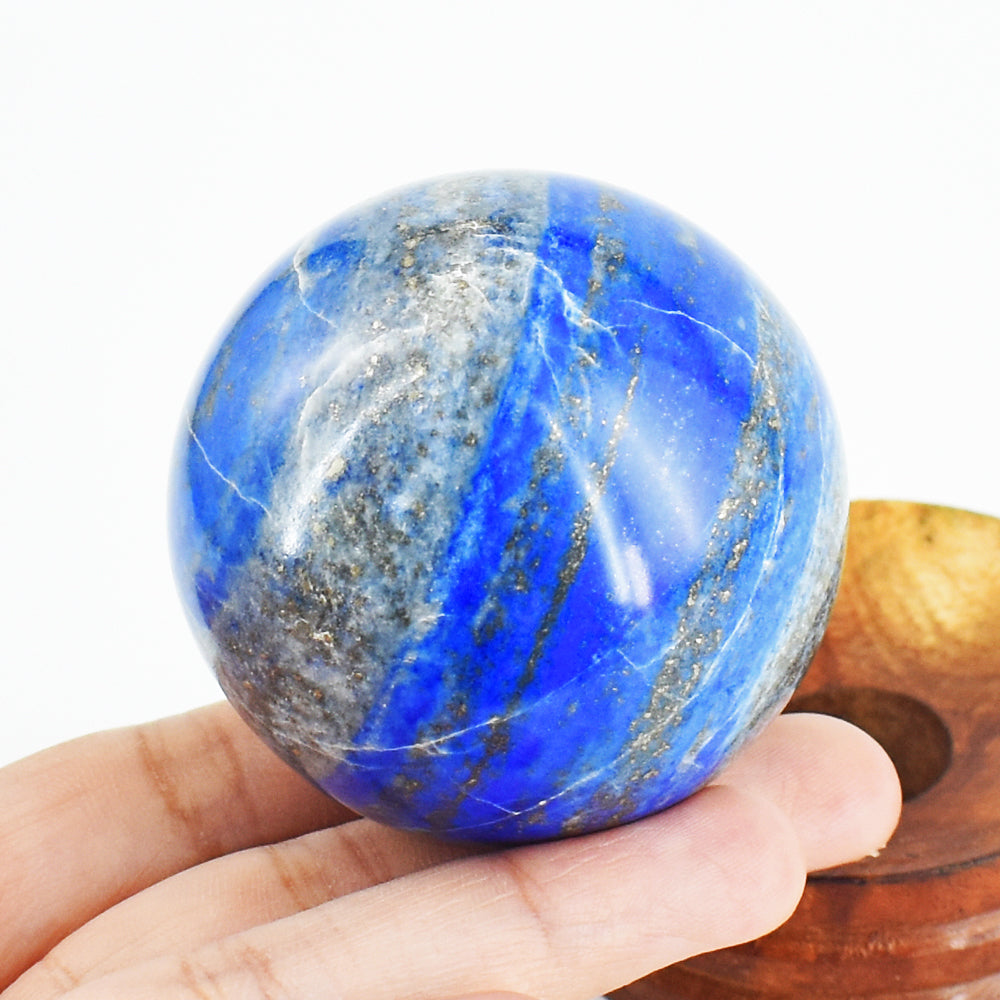 Exclusive 1083.00 Cts Genuine Blue Lapis Lazuli Crystal Specimen Gemstone Sphere