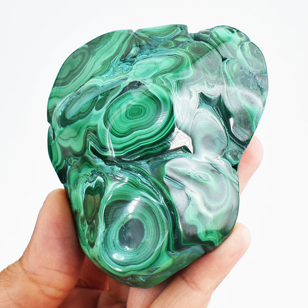 Artisian 1280.00 Cts Genuine Malachite Crystal Specimen Gemstone Healing Free Form