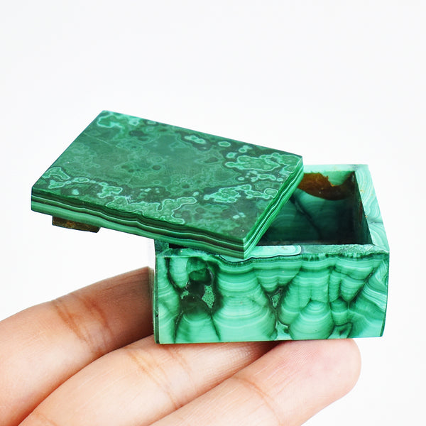 Awesome 313.00 Cts Genuine Malachite Crystal Specimen Box Gemstone