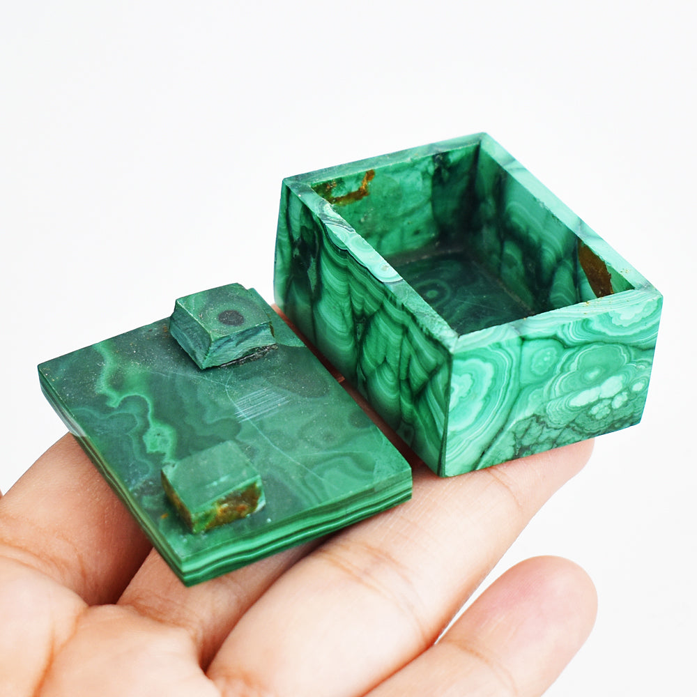 Awesome 313.00 Cts Genuine Malachite Crystal Specimen Box Gemstone