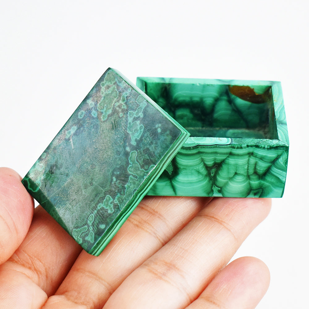 Awesome 313.00 Cts Genuine Malachite Crystal Specimen Box Gemstone