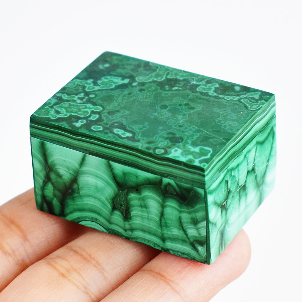 Awesome 313.00 Cts Genuine Malachite Crystal Specimen Box Gemstone