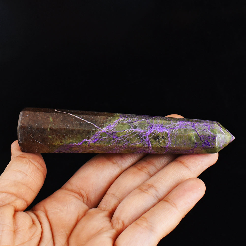 Gorgeous  329.00 Carats  Genuine  Stichtite Hand  Carved Crystal Healing Gemstone  Point