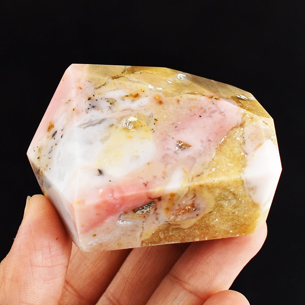 Exclusive 549.00 Cts Genuine Pink Opal Free Form Crystal Specimen Gemstone Tower