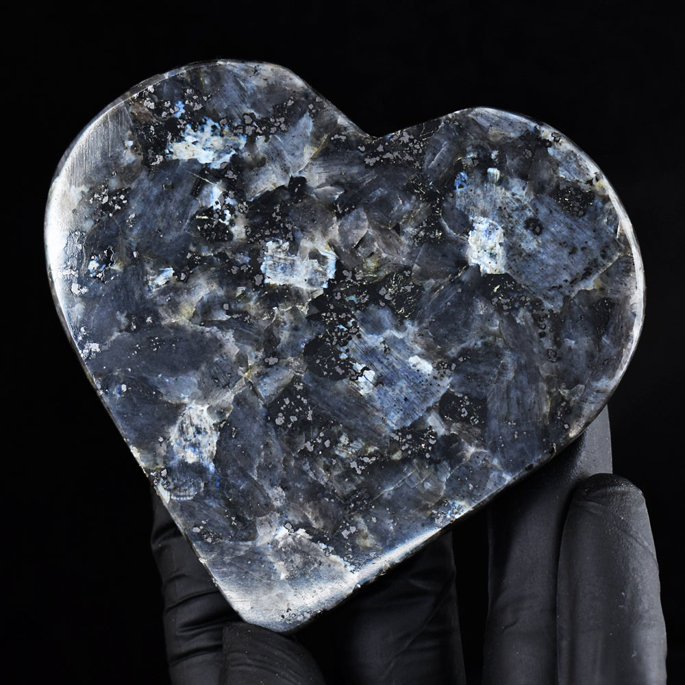 Natural 581.00 Cts Genuine Larvikite Crystal Specimen Gemstone Healing Heart