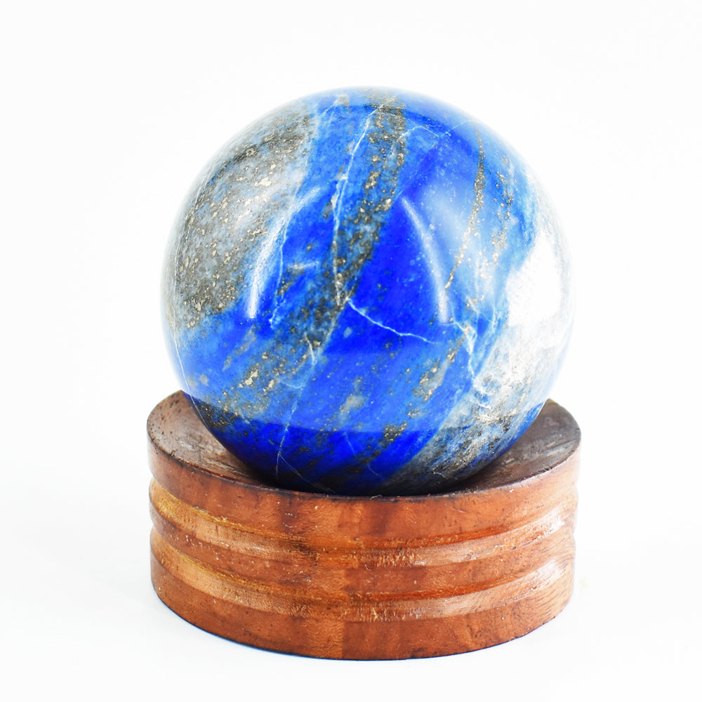 Exclusive 1083.00 Cts Genuine Blue Lapis Lazuli Crystal Specimen Gemstone Sphere