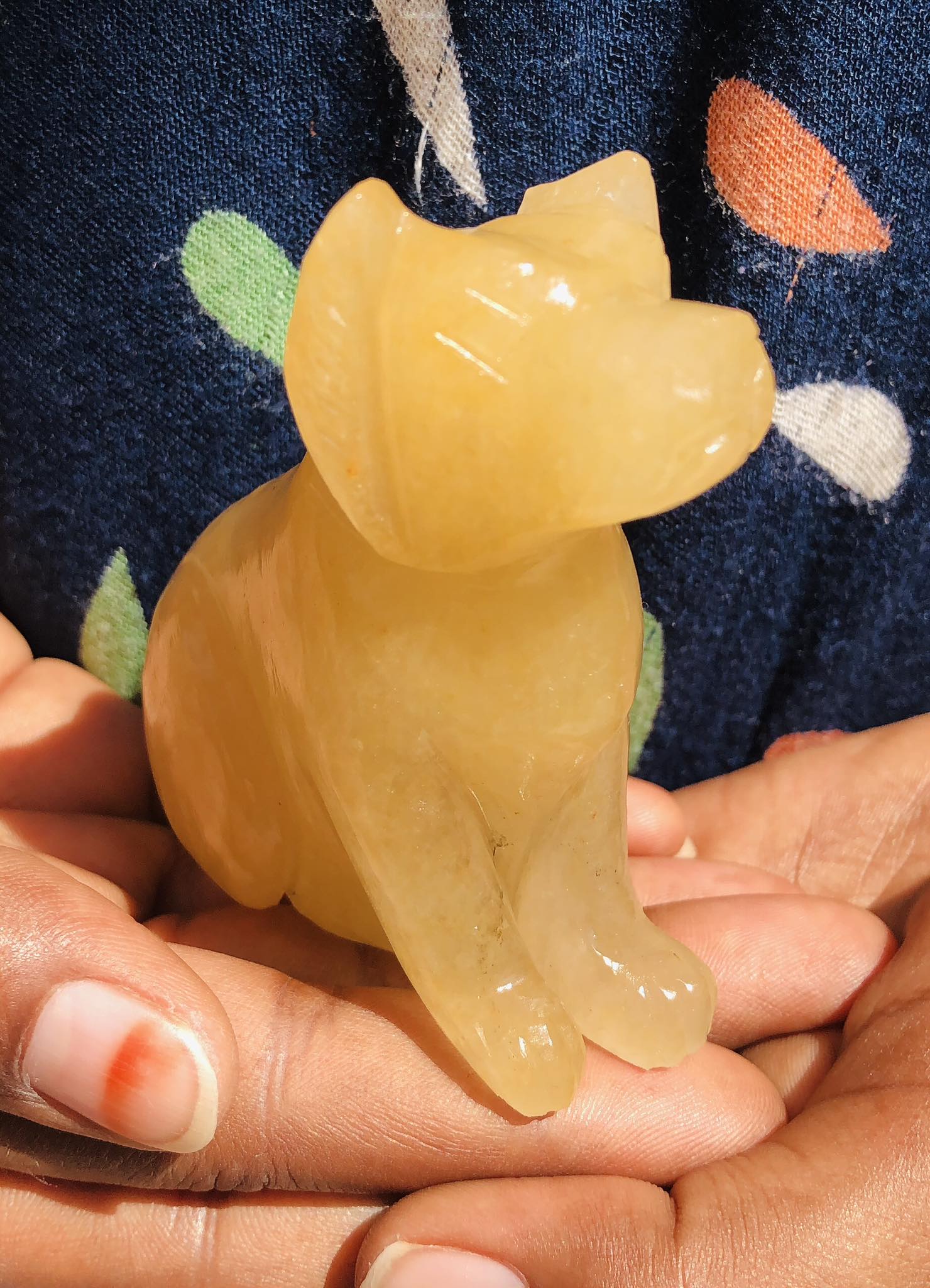 Exclusive 1021.00 Cts Genuine Aventurine Hand Carved Crystal Gemstone Dog Carving