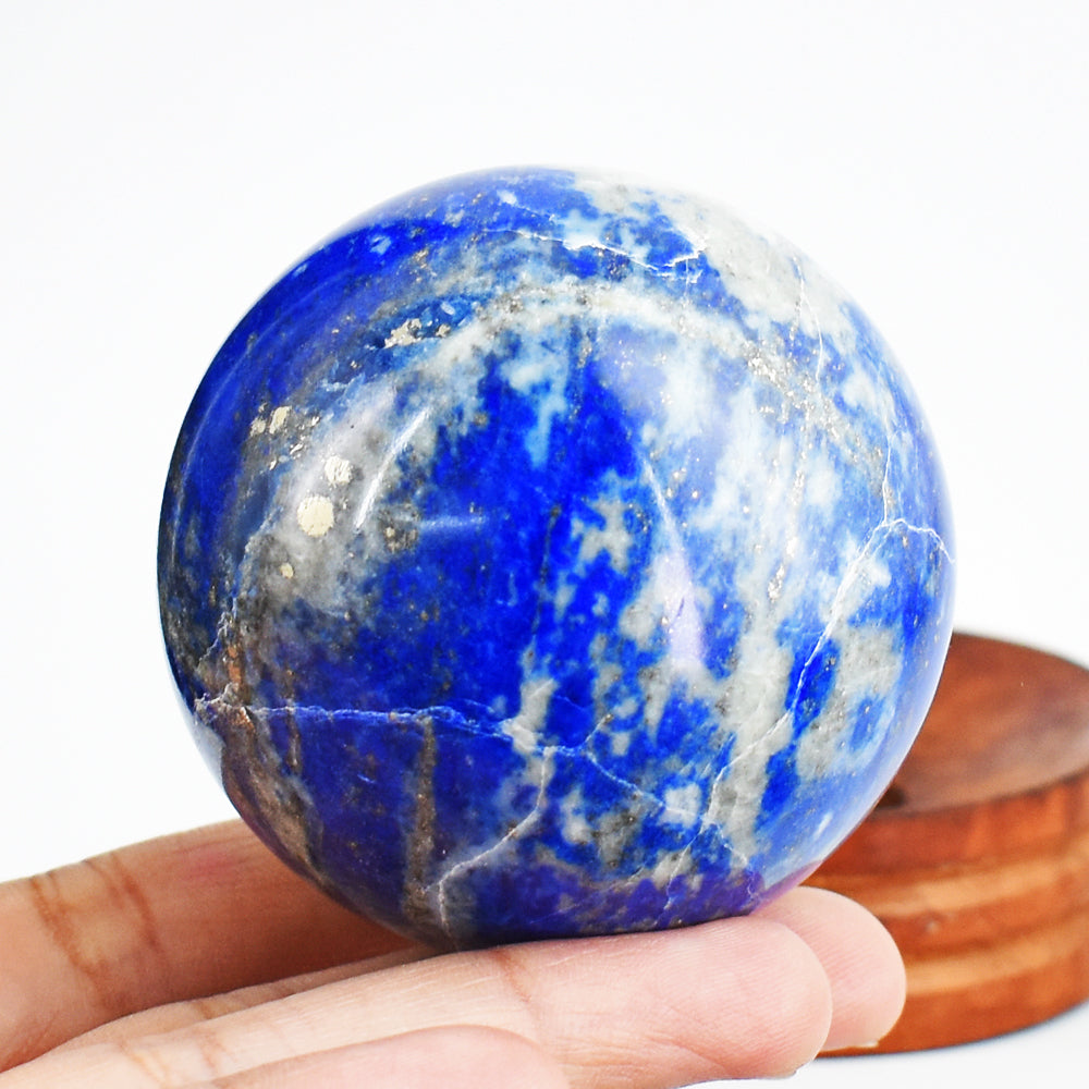 Awesome 1239.00 Cts Genuine Lapis Lazuli Crystal Specimen Healing Gemstone Sphere