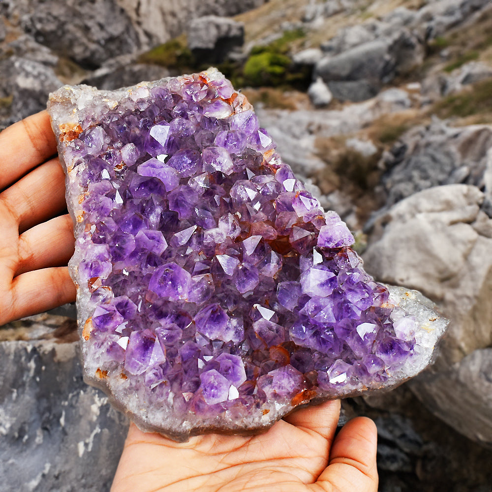 Natural 4206.00 Cts Genuine Amethyst Crystal Specimen Gemstone