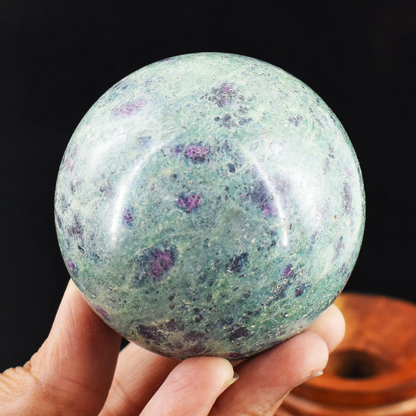 Awesome 2058.00 Cts Genuine Pink In Ruby Fuchsite Crystal Specimen Healing Sphere