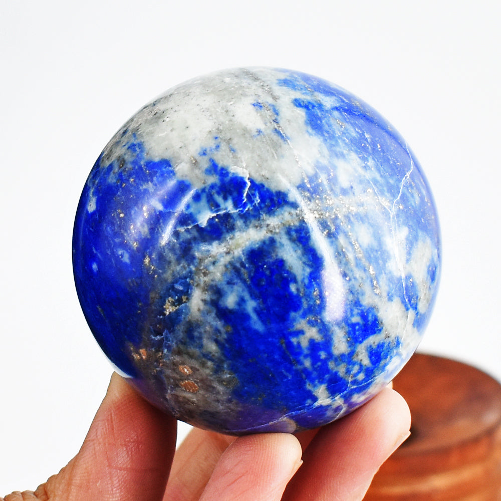 Awesome 1239.00 Cts Genuine Lapis Lazuli Crystal Specimen Healing Gemstone Sphere