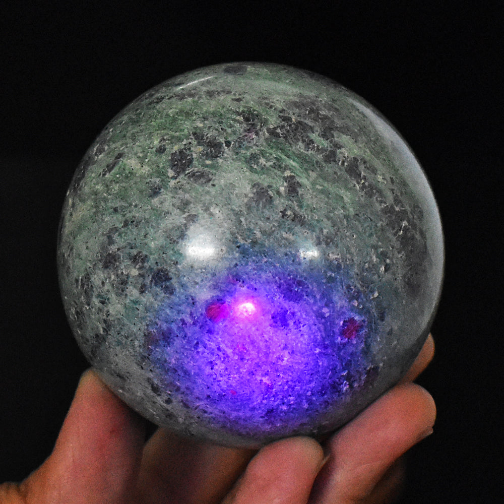 Awesome 2058.00 Cts Genuine Pink In Ruby Fuchsite Crystal Specimen Healing Sphere