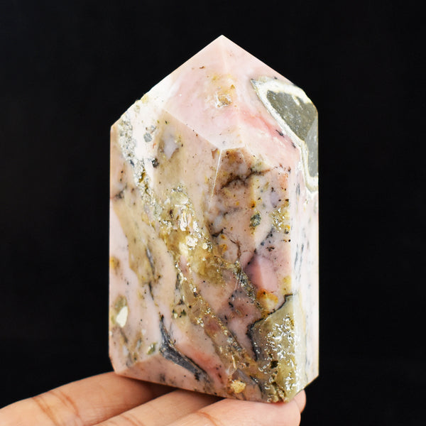 Exclusive 811.00 Cts Genuine Pink Opal Free Form Crystal Specimen Gemstone Healing Tower