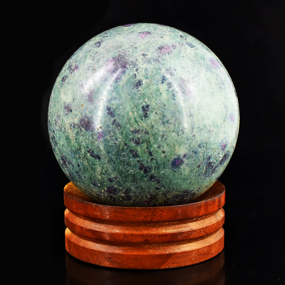 Awesome 2058.00 Cts Genuine Pink In Ruby Fuchsite Crystal Specimen Healing Sphere