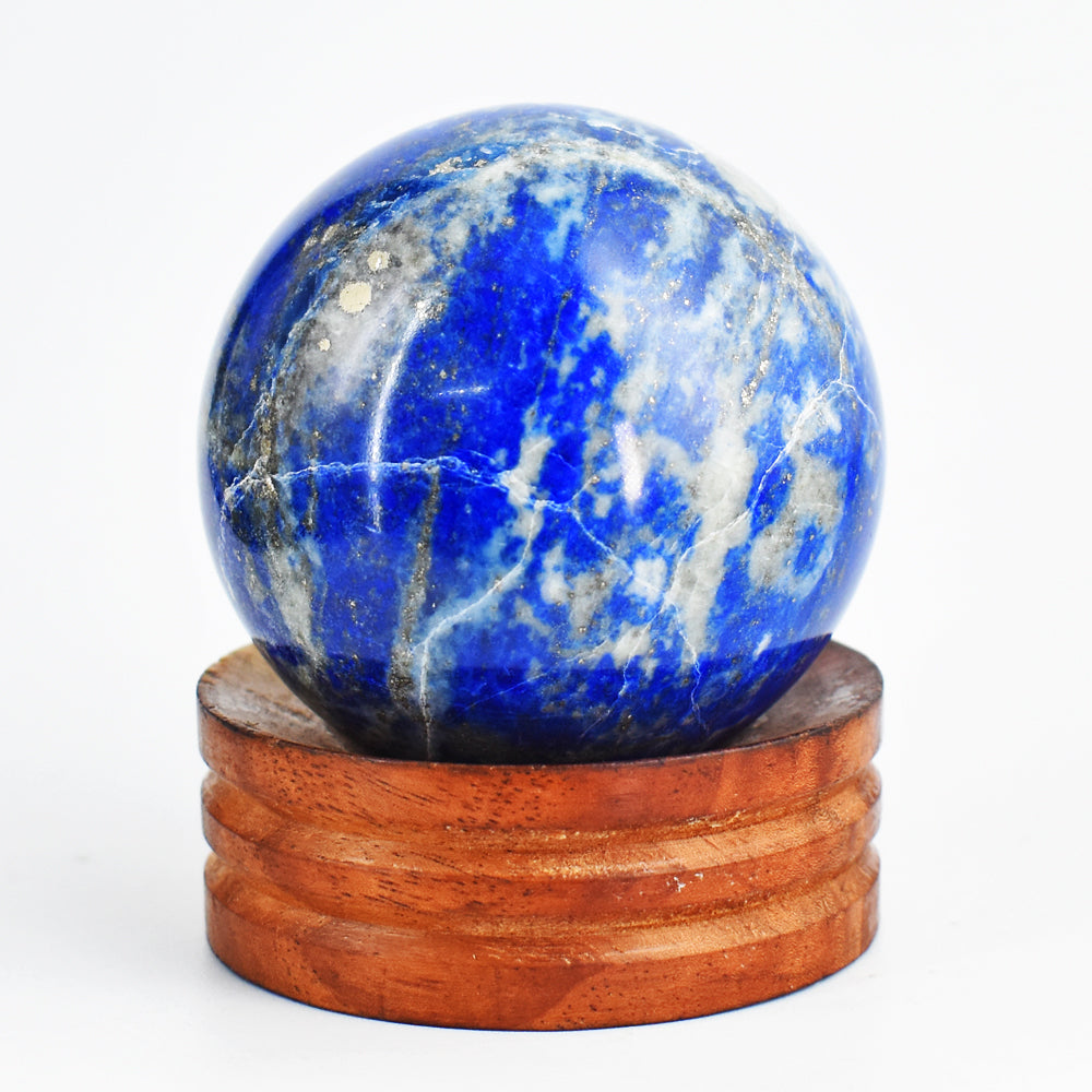 Awesome 1239.00 Cts Genuine Lapis Lazuli Crystal Specimen Healing Gemstone Sphere