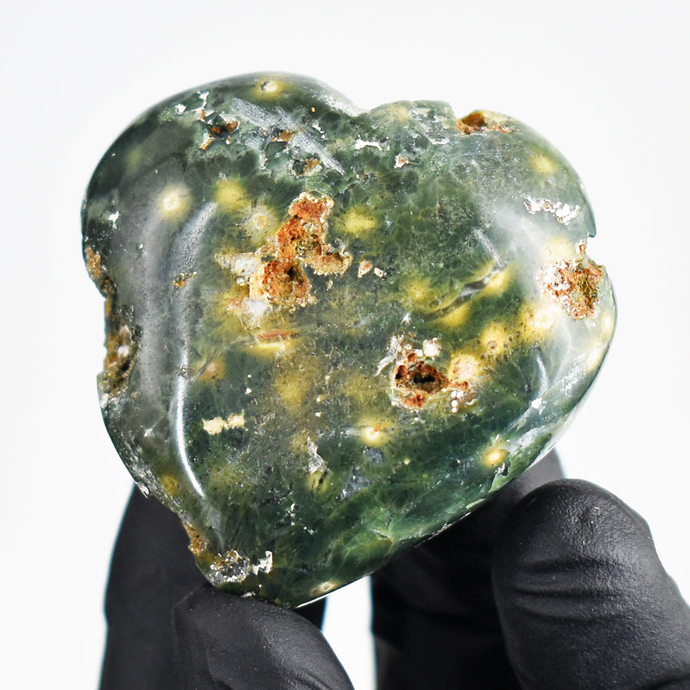 Exclusive 223.00 Cts Genuine Ocean Jasper Druzy Crystal Specimen Gemstone Healing Heart