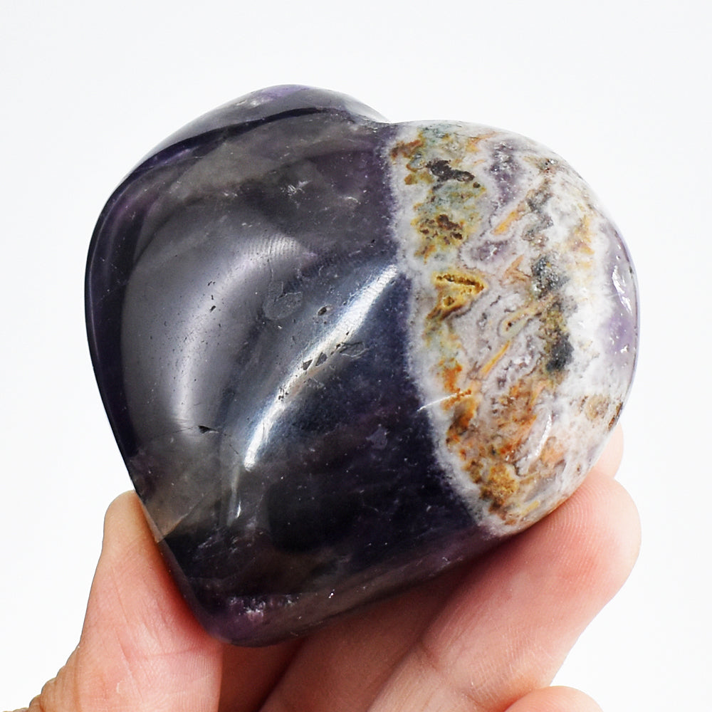 Natural 620.00 Cts Genuine Amethyst Crystal Specimen Gemstone Healing Heart