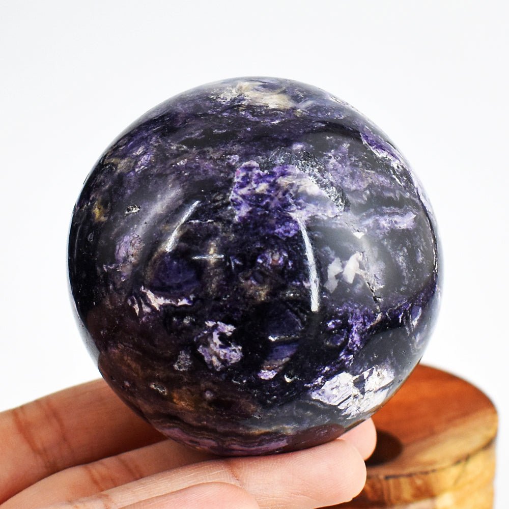 Gorgeous 1800.00 Cts Genuine Tiffany Fluorite Crystal Specimen Gemstone Healing Sphere