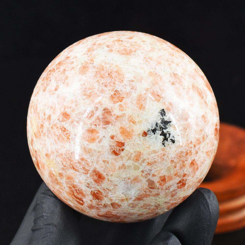 Exclusive 1354.00 Cts Genuine Sunstone Crystal Specimen Gemstone Healing Sphere