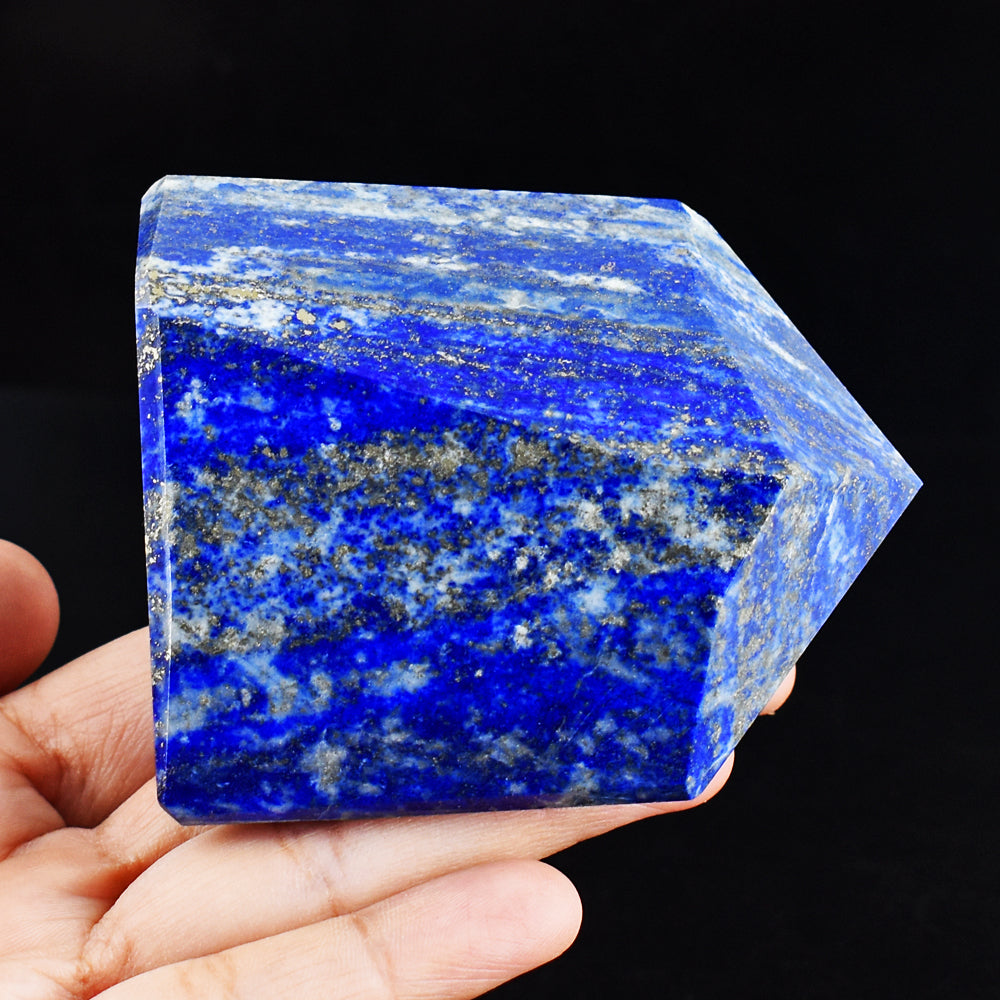 Craftsmen 1657.00 Cts Genuine Lapis Lazuli Free Form Gemstone Crystal Specimen Tower