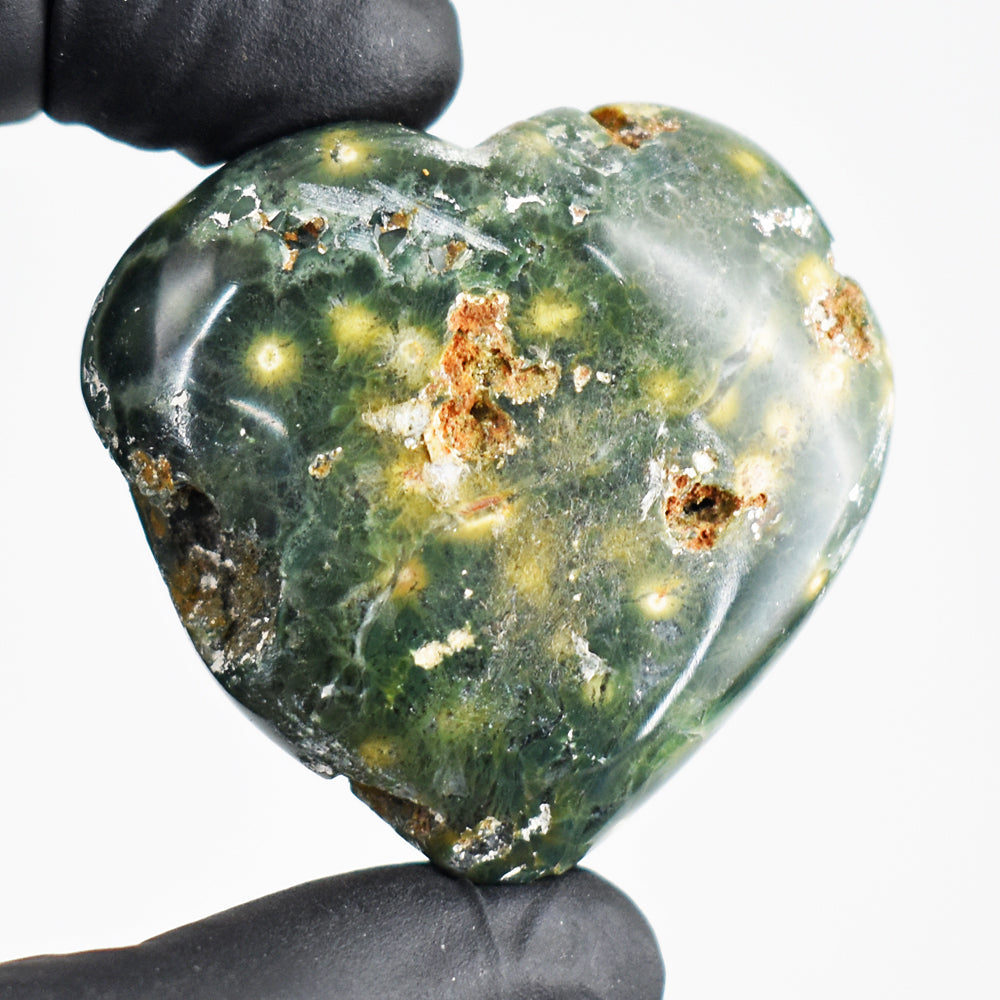 Exclusive 223.00 Cts Genuine Ocean Jasper Druzy Crystal Specimen Gemstone Healing Heart