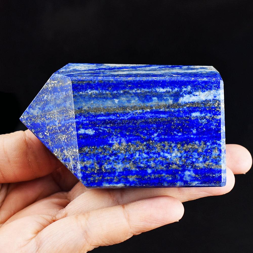 Craftsmen 1657.00 Cts Genuine Lapis Lazuli Free Form Gemstone Crystal Specimen Tower