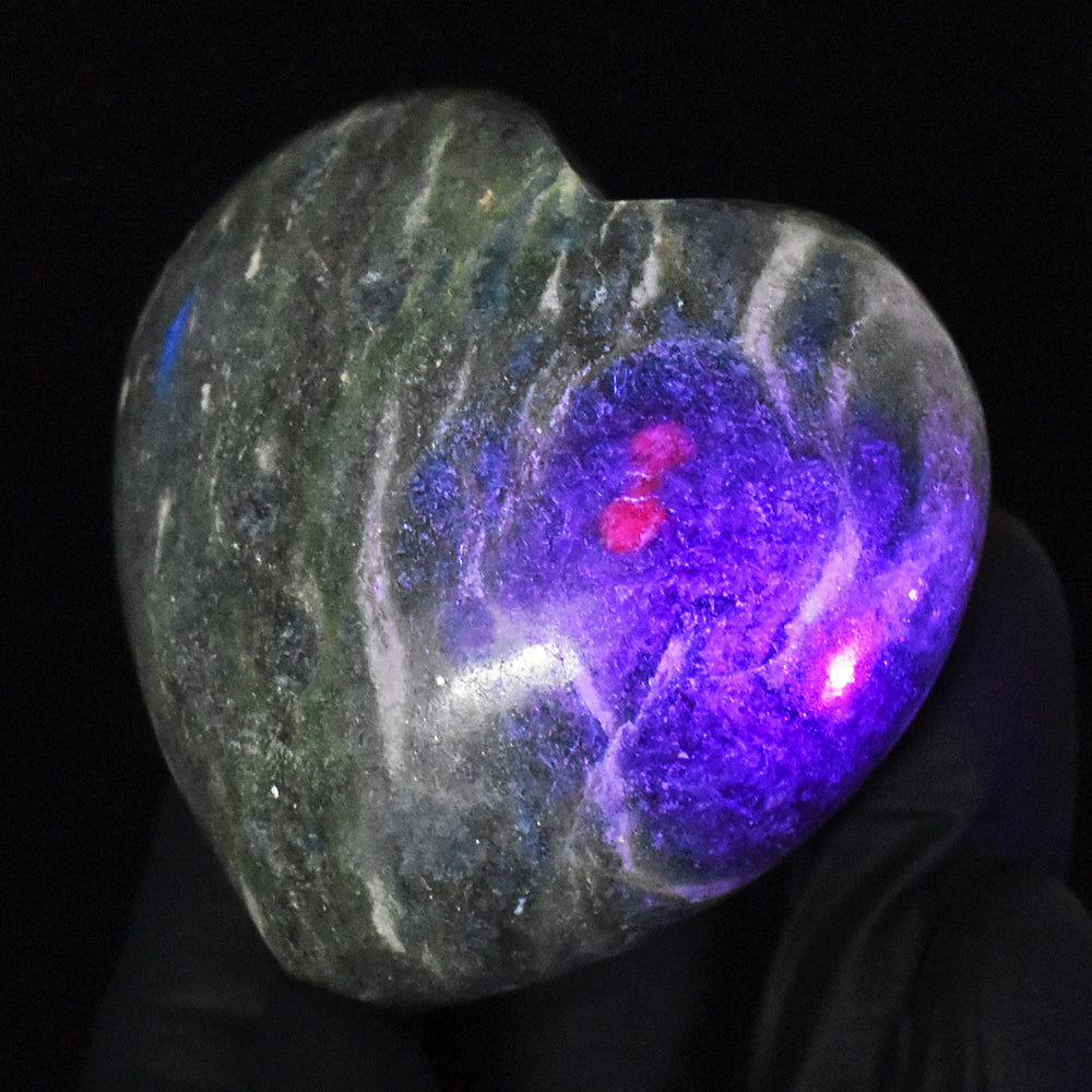 Beautiful 691.00 Cts Genuine Pink In Ruby Fuchsite Crystal Specimen Gemstone Healing Heart