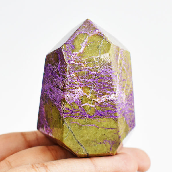 595.00 Carats Genuine Stichtite Free Form Crystal Specimen Gemstone Healing Tower