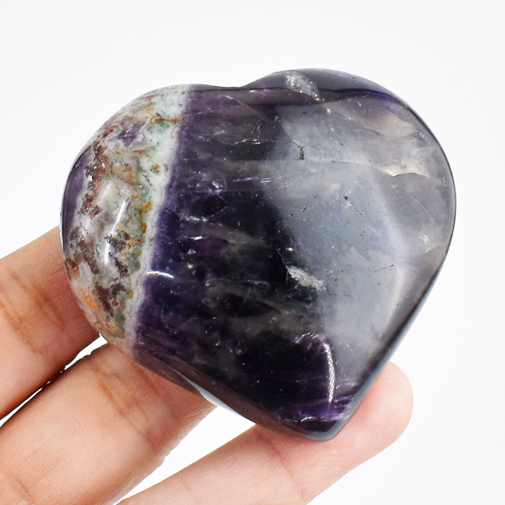 Natural 620.00 Cts Genuine Amethyst Crystal Specimen Gemstone Healing Heart