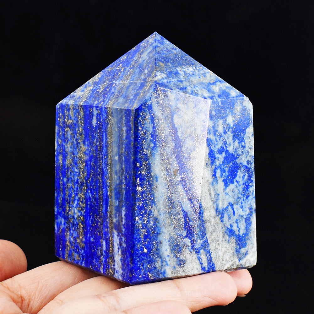 Craftsmen 1657.00 Cts Genuine Lapis Lazuli Free Form Gemstone Crystal Specimen Tower