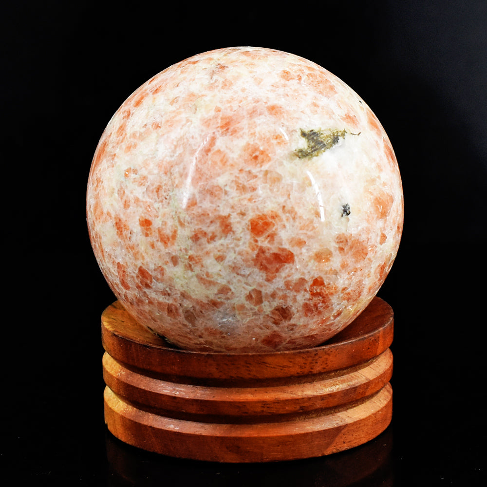 Exclusive 1354.00 Cts Genuine Sunstone Crystal Specimen Gemstone Healing Sphere