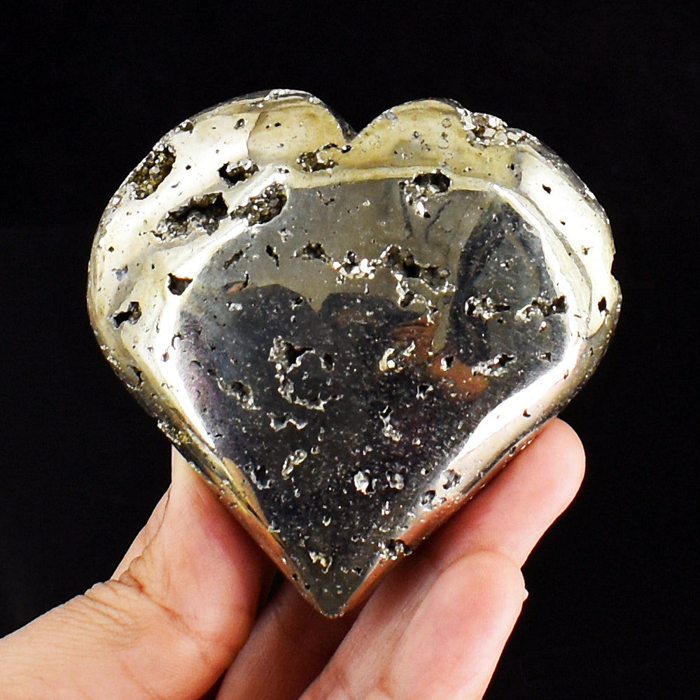 Exclusive 1350.00 Cts Genuine Pyrite Druzy Crystal Specimen Healing Gemstone Heart