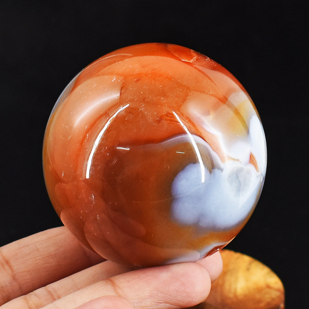 Natural 1112.00 Cts Genuine Carnelian Crystal Specimen Gemstone Healing Sphere