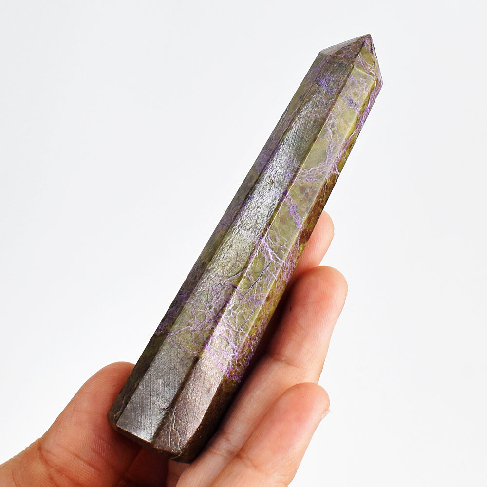 Gorgeous  323.00 Carats  Genuine Stichtite Hand  Carved Crystal Healing Gemstone  Point