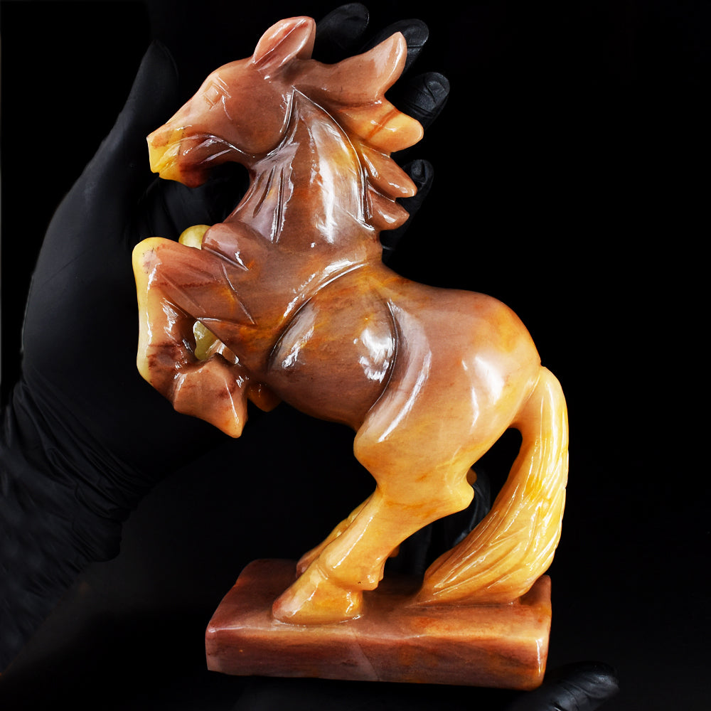 Amazing 5266.00 Cts Genuine Mookaite Hand Carved Gemstone Crystal Pegasus Carving