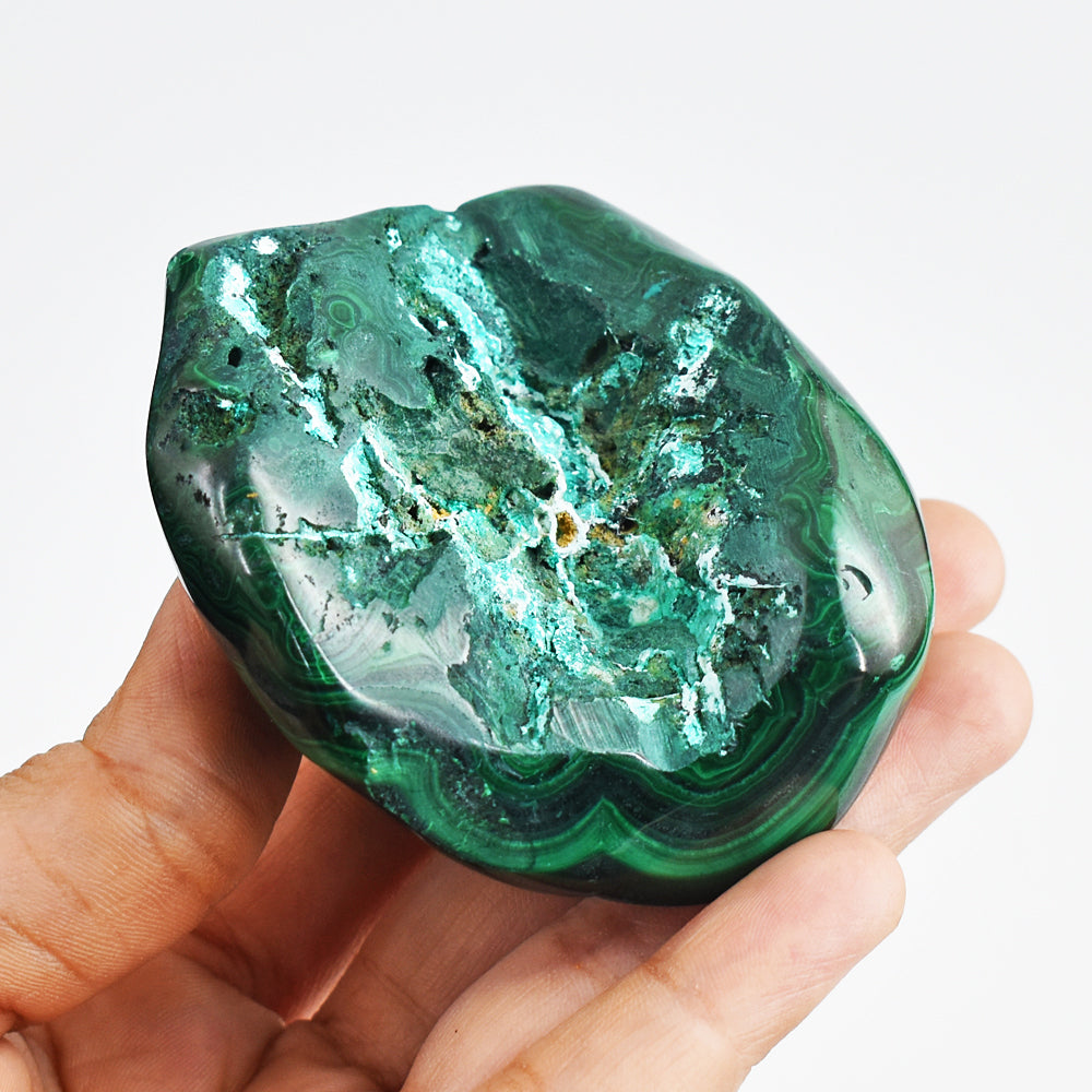 Artisian 1445.00 Cts Genuine Malachite Free Form Crystal Specimen Healing Gemstone