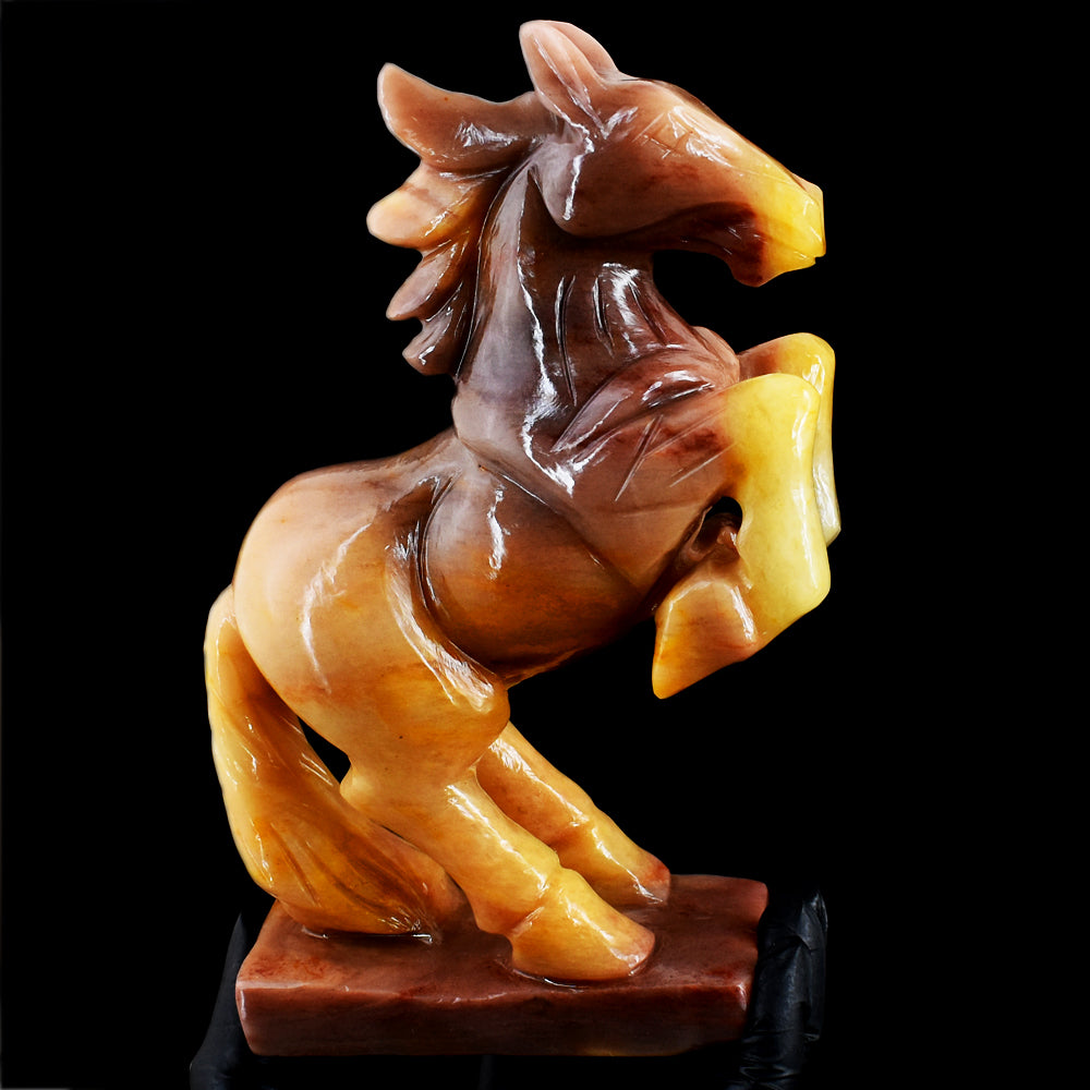 Amazing 5266.00 Cts Genuine Mookaite Hand Carved Gemstone Crystal Pegasus Carving