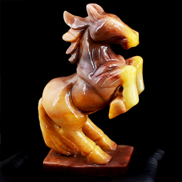 Amazing 5266.00 Cts Genuine Mookaite Hand Carved Gemstone Crystal Pegasus Carving