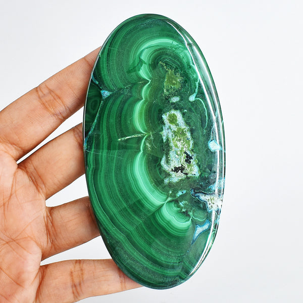 Massive 319.00  Carats  Genuine   Gorgeous  Malachite  Hand Carved  Crystal  Gem