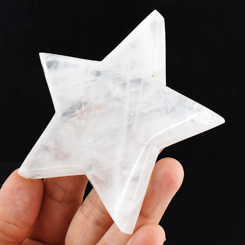 Amazing 454.00 Cts Genuine White Quartz Crystal Specimen Gemstone Star