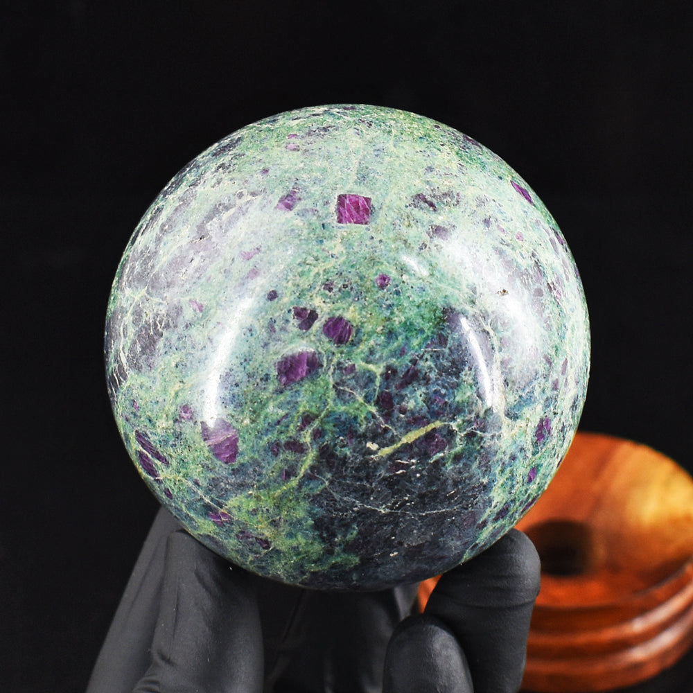 Natural 2889.00 Cts Genuine Pink In Ruby Fuchsite Crystal Specimen Gemstone Healing Sphere