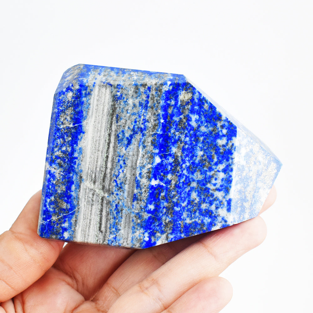 Natural 1362.00  Cts Genuine Blue Lapis Lazuli Free Form Crystal Specimen Gemstone Tower