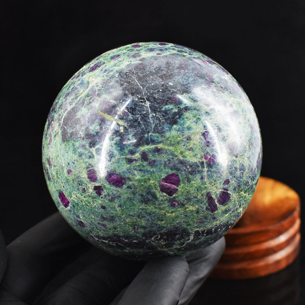 Natural 2889.00 Cts Genuine Pink In Ruby Fuchsite Crystal Specimen Gemstone Healing Sphere