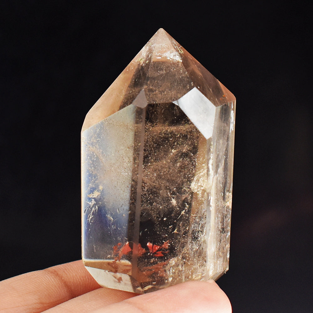 Amazing 350.00 Cts Genuine smoky Quartz Free Form Crystal Specimen Gemstone Point