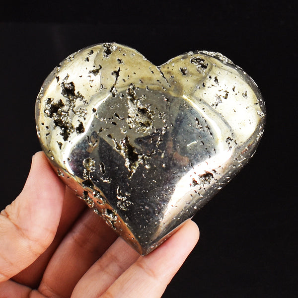 Amazing 1675.00 Cts Genuine Pyrite Druzy Healing Crystal Specimen Gemstone Heart